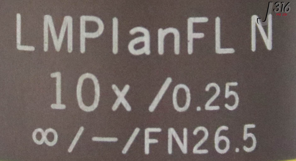 34505 OLYMPUS OBJECTIVE LENS, LMPLANFL N, 10X/0.25 LMPLFLN10X | eBay
